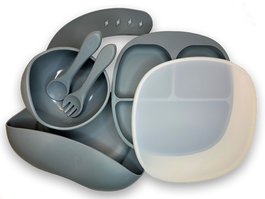 Silicone, Suction Weaning Set - Ocean